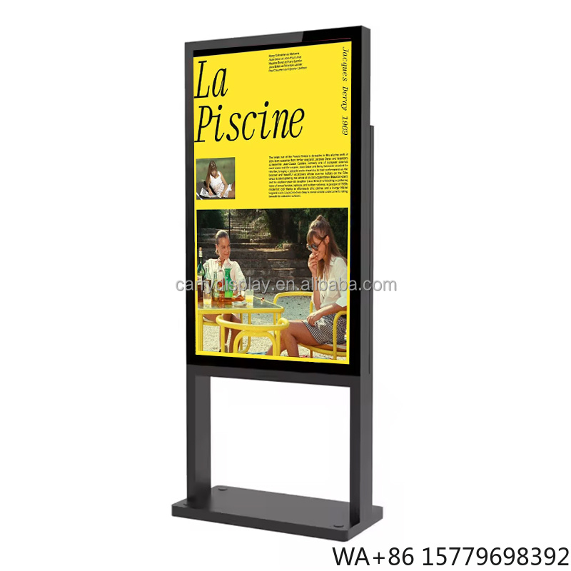 Color Changing Outdoor - Layar Digital Signage LCD Besar 65
