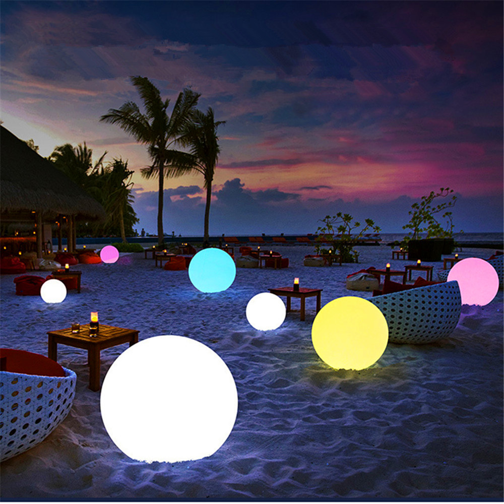 Outdoor Lighting Gazebo - Lampu Bola Bercahaya LED Isi Ulang