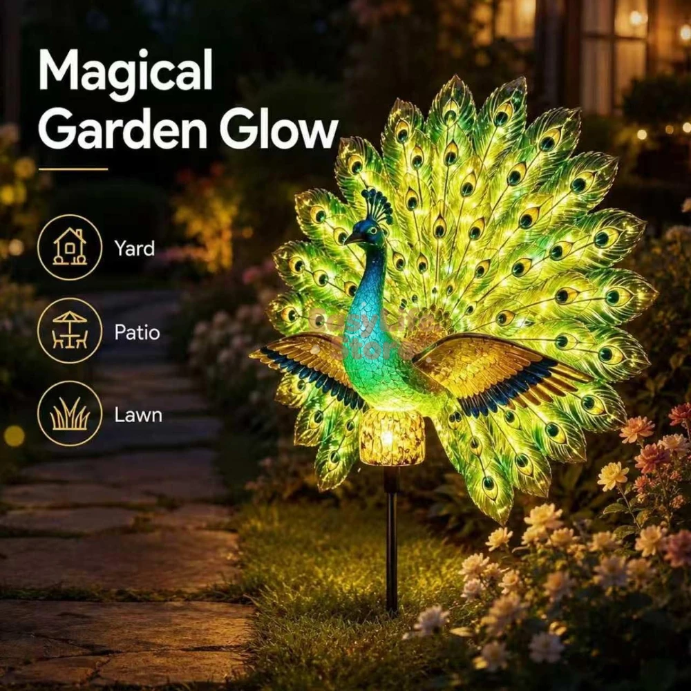 Outdoor Lighting Ground - Patung Taman Merak Tenaga Surya, Lampu