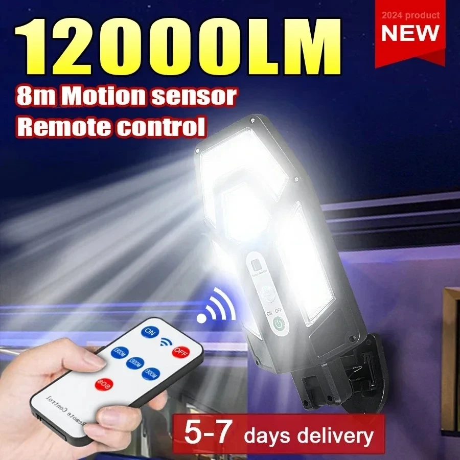 Outdoor Lighting Ground - Lampu Dinding Tenaga Surya 12000LM yang