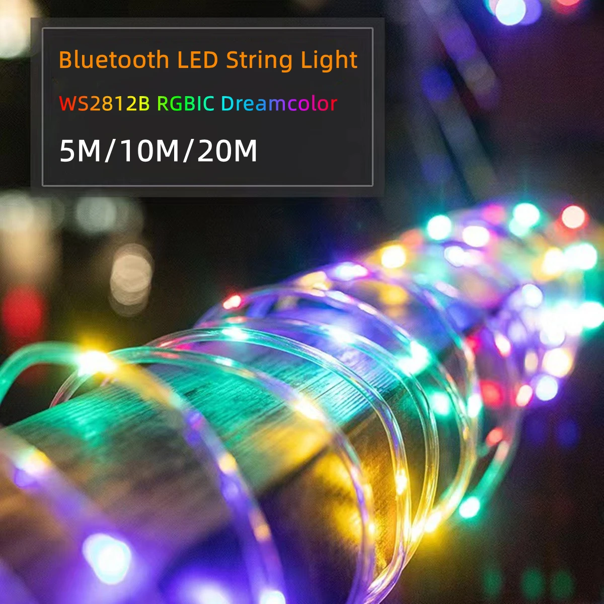 Outdoor Lighting Strip - Lampu Dekorasi Tali USB 5V RGB