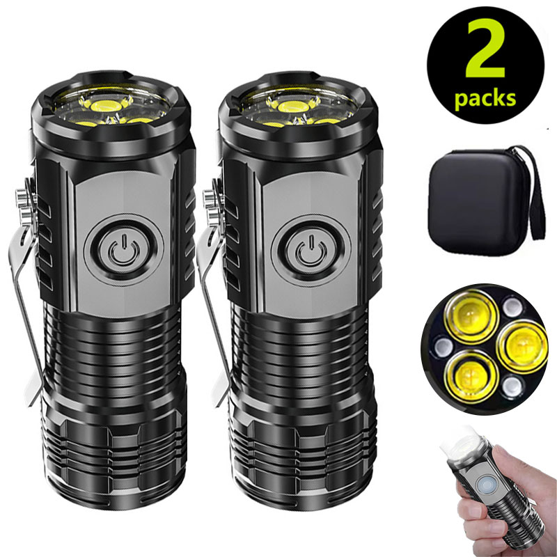 Outdoor Lighting B&Q - Senter Mini 3LED dengan Klip Pena,