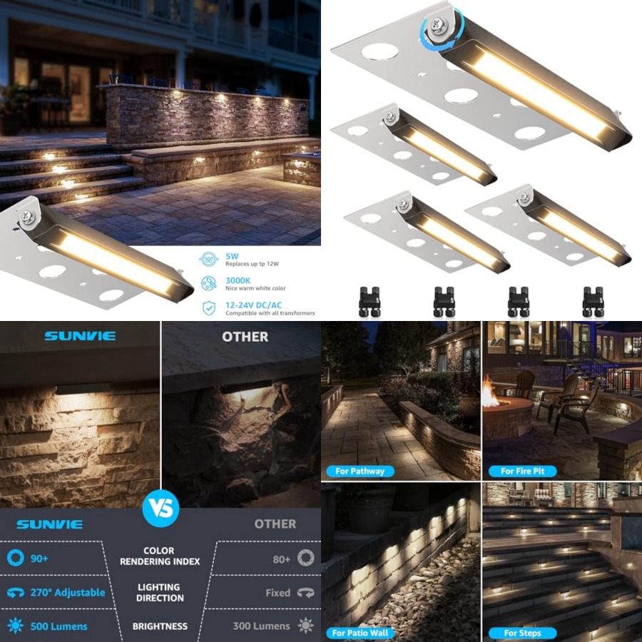 Outdoor Lighting Low Voltage - Lampu Hardscape 7 Inci 5W LED