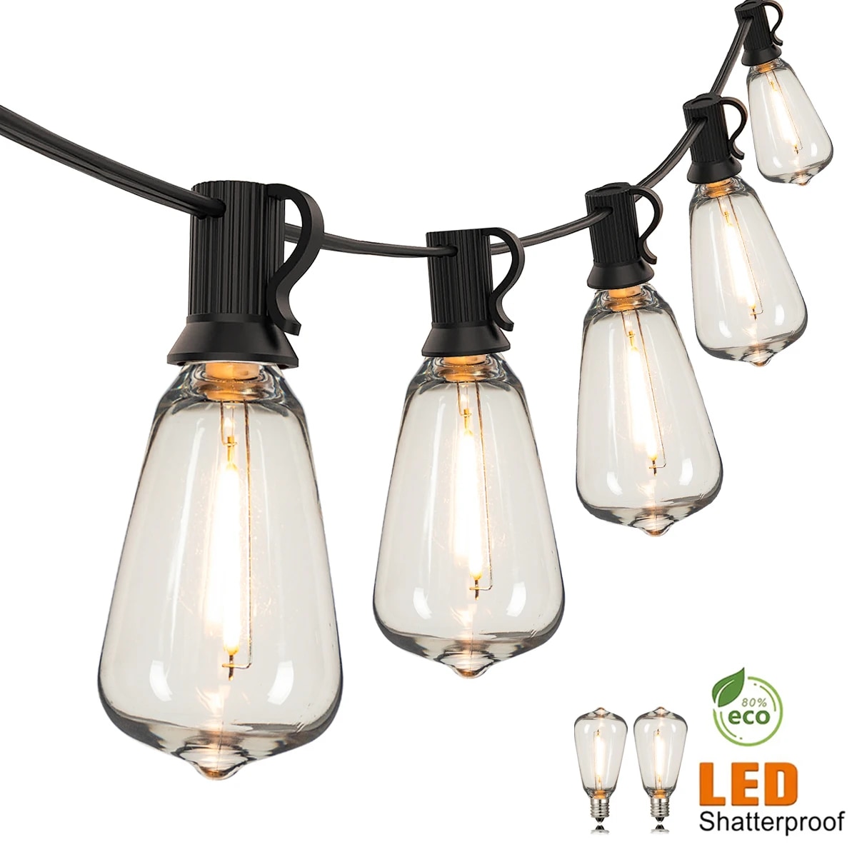 Outdoor Lighting Strip - Lampu String ST38 110V Colokan AS,