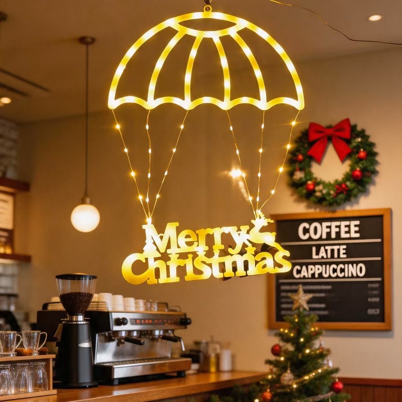 Lampu String LED Santa Parachu - Outdoor Lighting Wire ulasan dan harga