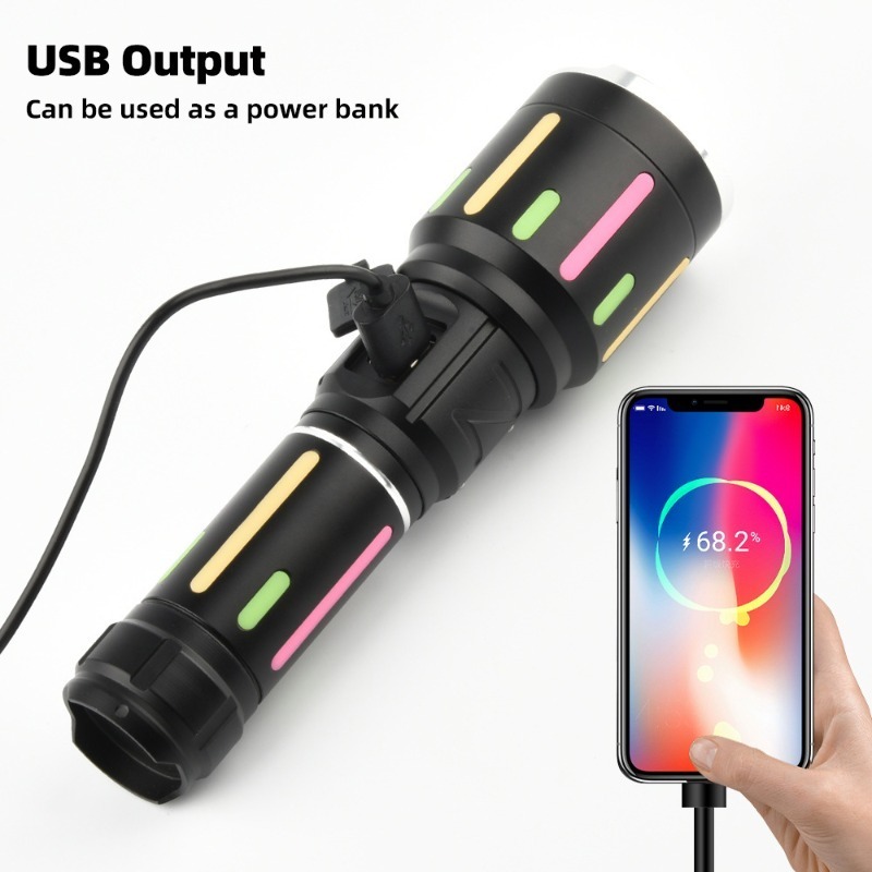 Senter Fluoresen Cahaya Putih  - Outdoor Lighting For Camping ulasan dan harga