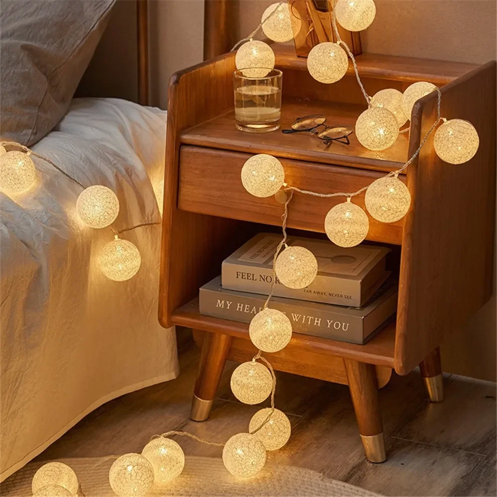 Halloween Katun Garland Bola L - Outdoor Lighting Strip ulasan dan harga