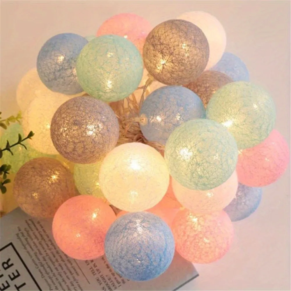 Halloween Katun Garland Bola L - Outdoor Lighting Strip ulasan dan harga