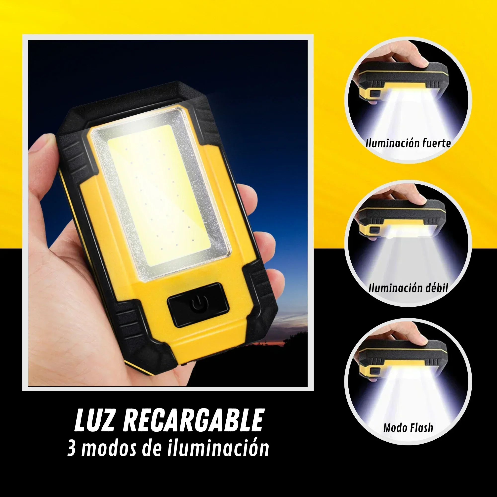 Lampu Kerja Isi Ulang 4000mAh  - Outdoor Lighting Junction Box ulasan dan harga