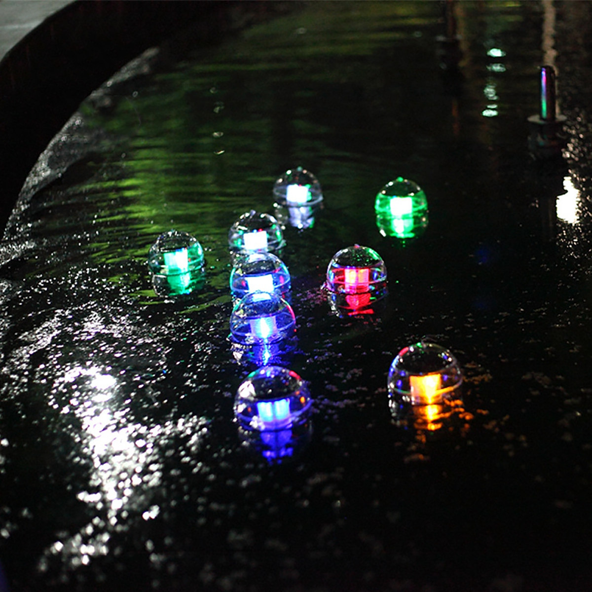 2 Buah Lampu Terapung Tenaga S - Color Changing Outdoor ulasan dan harga