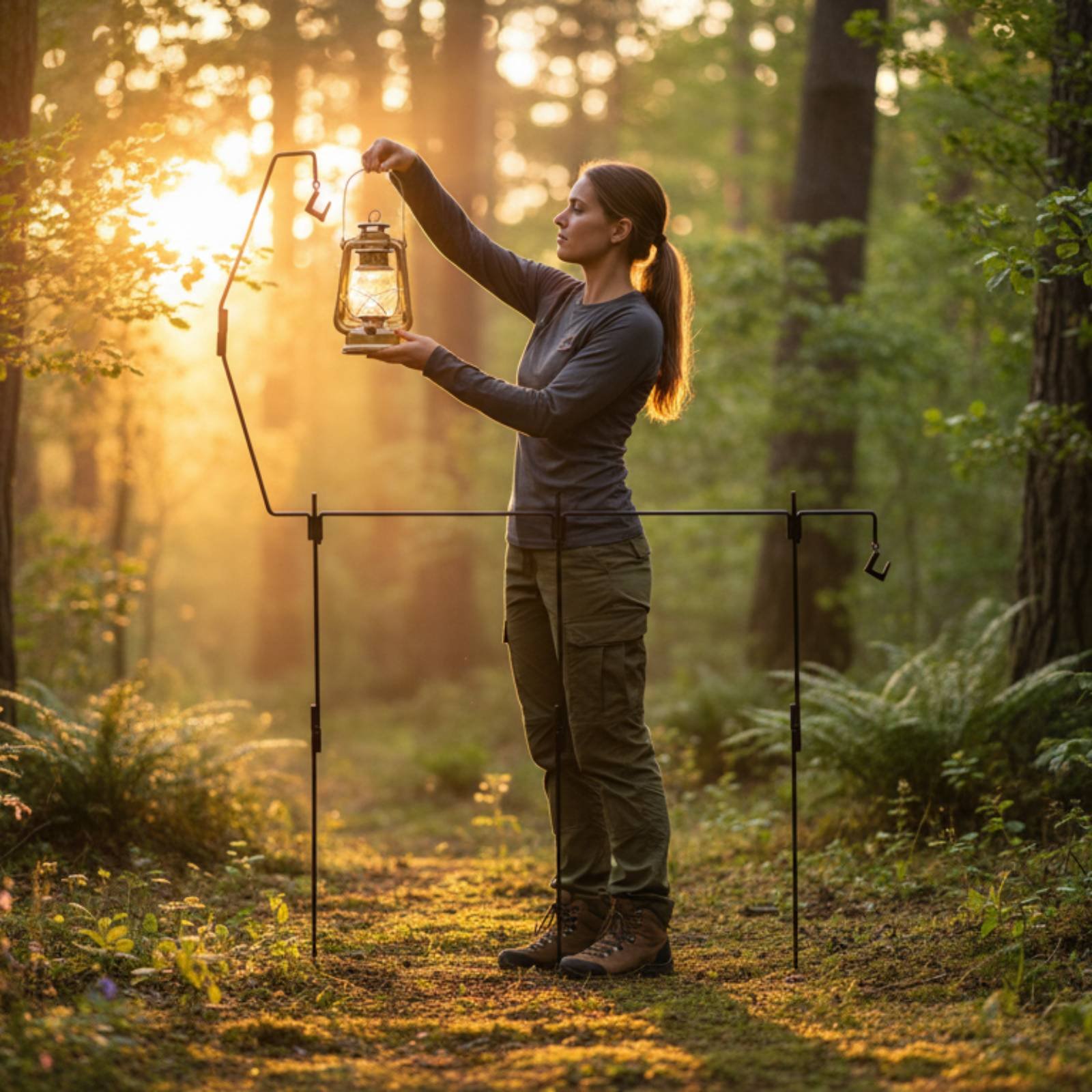 Tiang Lampu Camping Mudah Dira - Hanging Outdoor Lighting ulasan dan harga