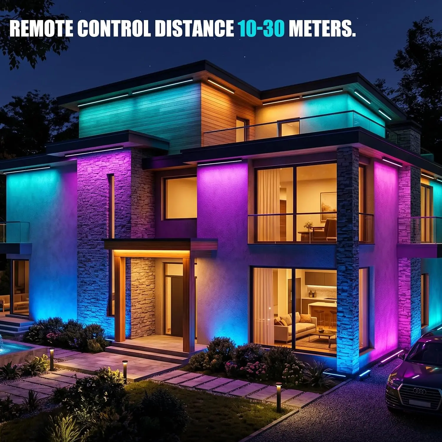 2 Paket Lampu Wall Washer RGB  - Color Changing Outdoor ulasan dan harga