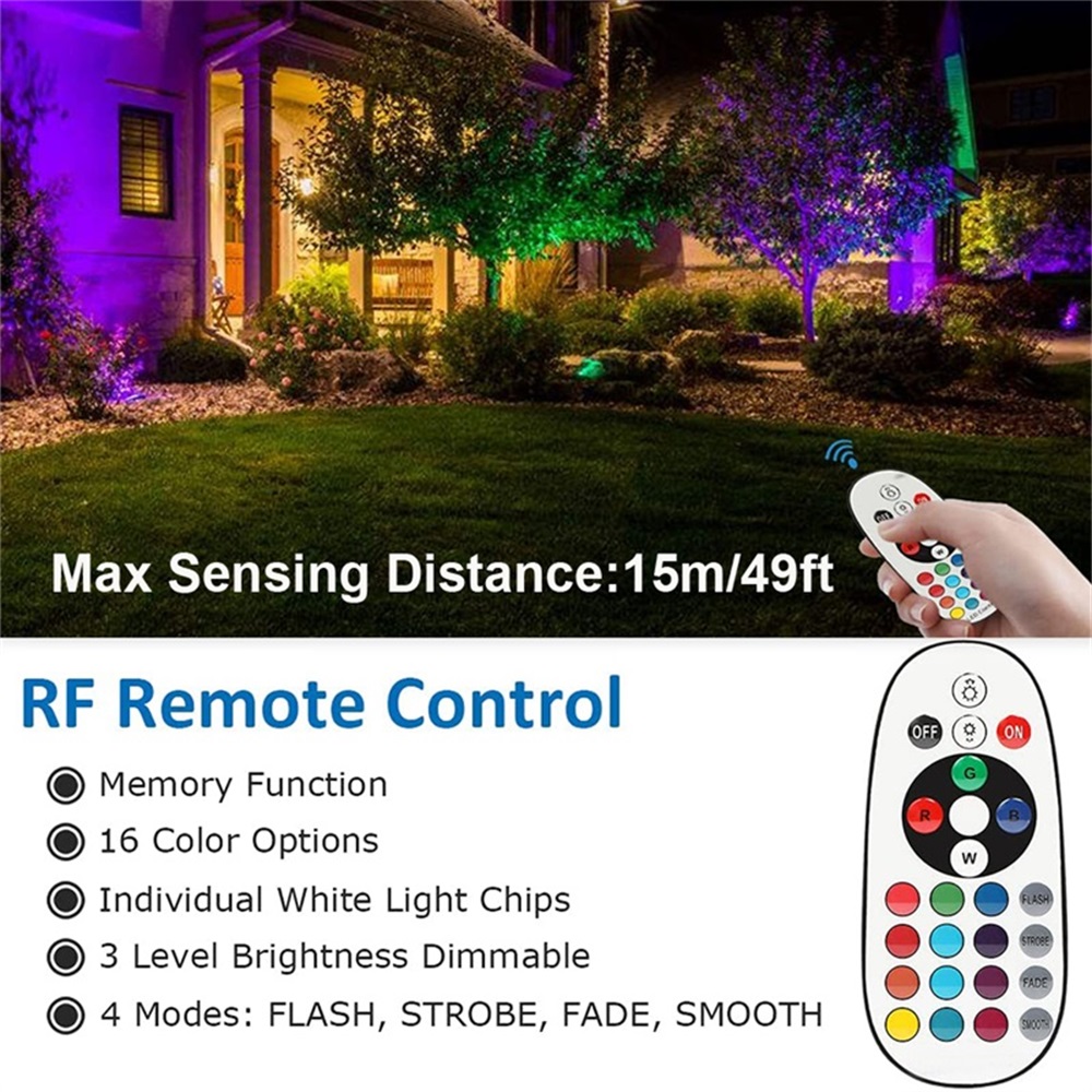 Lampu Lanskap RGBW 10W dengan  - Outdoor Lighting Landscape ulasan dan harga