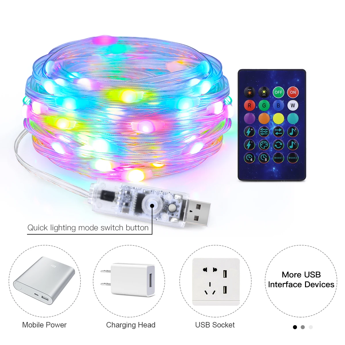 Lampu Dekorasi Tali USB 5V RGB - Outdoor Lighting Strip ulasan dan harga