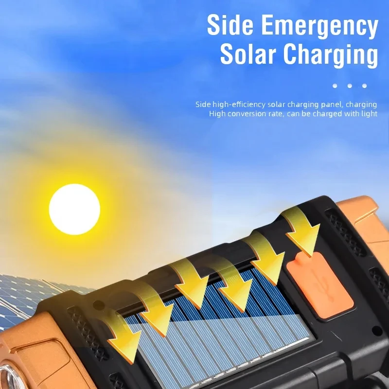 Senter LED Tenaga Surya USB Po - Outdoor Lighting For Camping ulasan dan harga