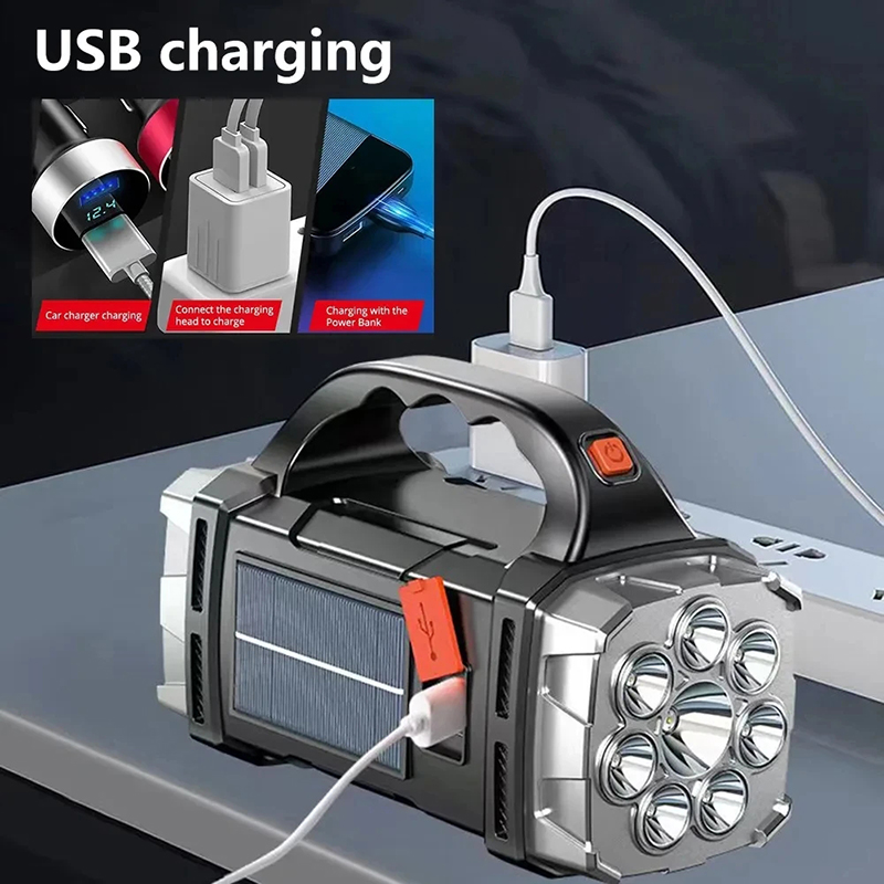 Senter LED Tenaga Surya USB Po - Outdoor Lighting For Camping ulasan dan harga