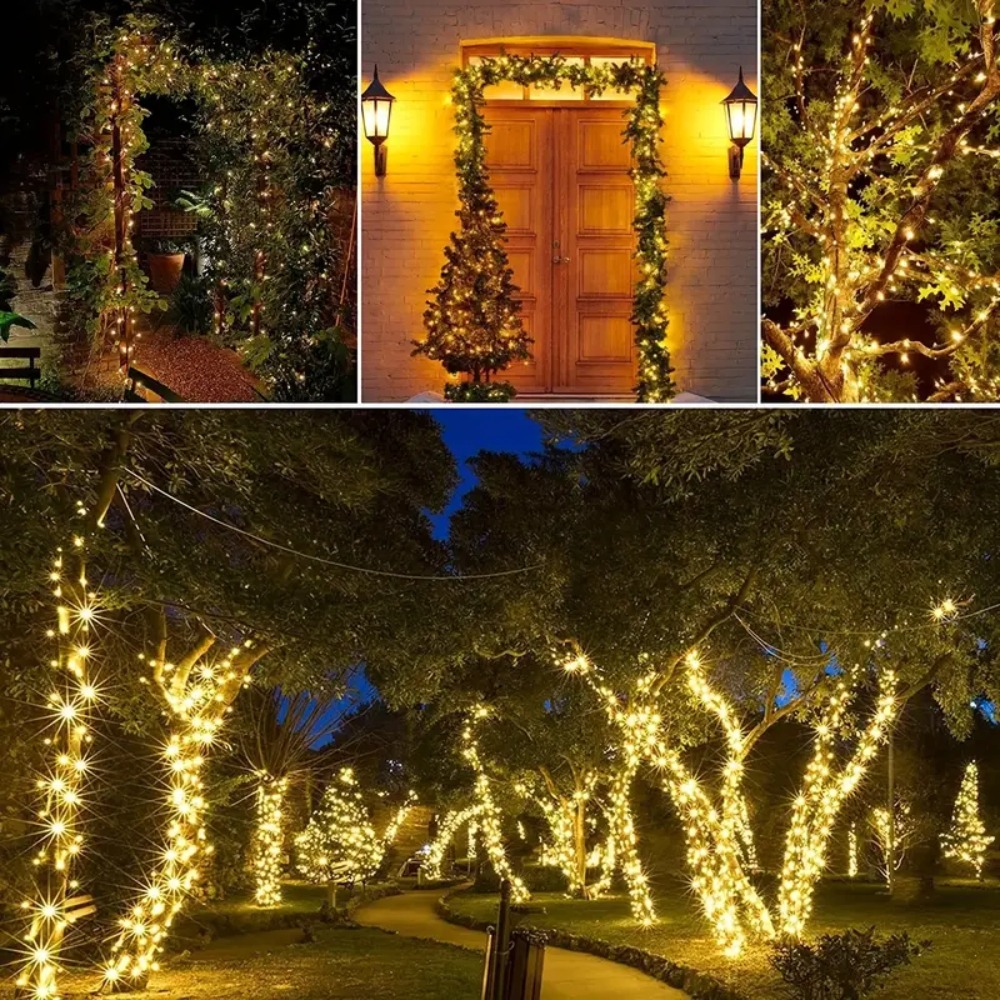 Lampu tali luar ruangan tenaga - Outdoor Lighting Under Pergola ulasan dan harga