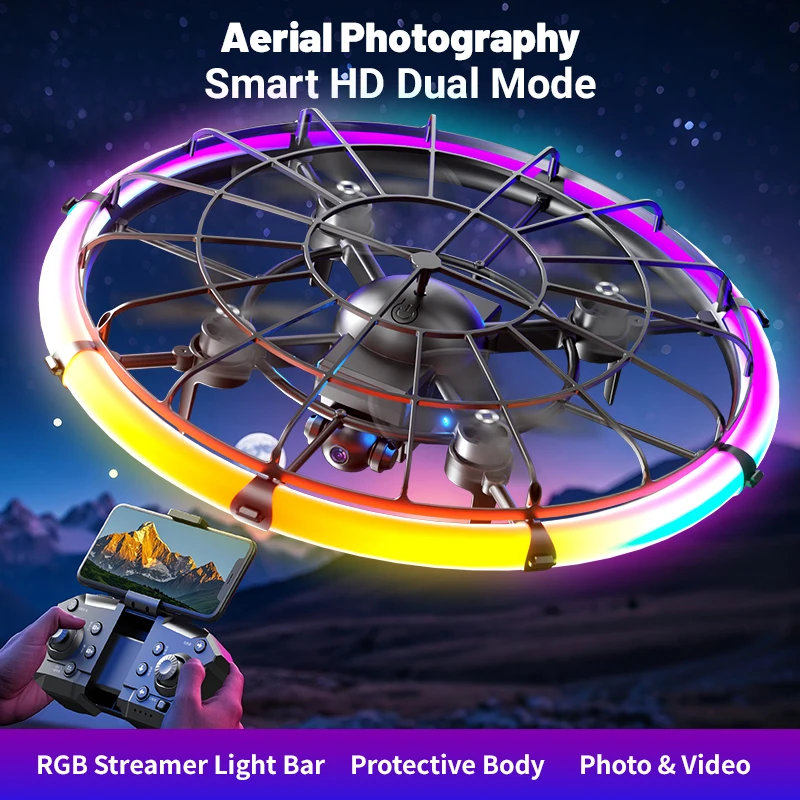 JJRC H145 UFO RC Drone dengan  - Outdoor Lighting Box ulasan dan harga