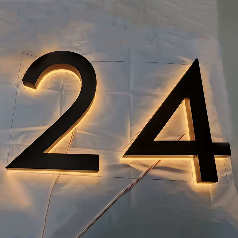 Lampu Nomor Rumah LED 3D Logam - Outdoor Lighting Logo ulasan dan harga