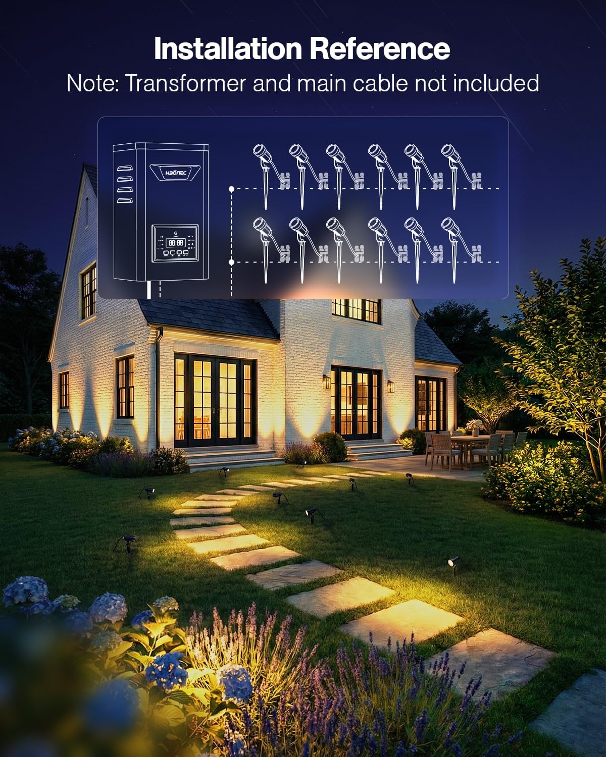 Dua Belas Paket Lampu Lanskap  - Outdoor Lighting Low Voltage ulasan dan harga